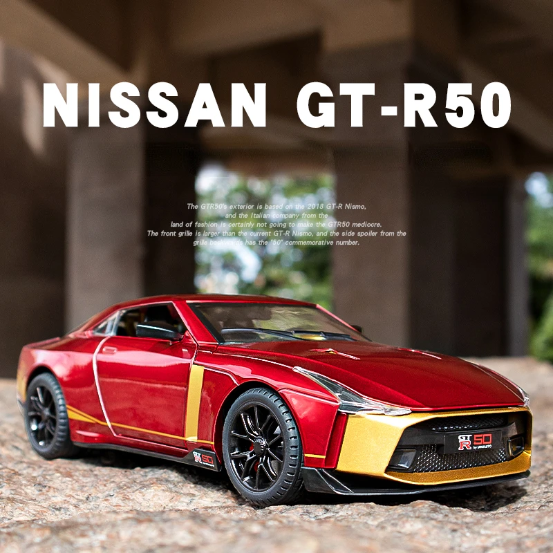 Diecast 1:24 Scale Nissan GTR 50 Sport Car Model Simulation Collection Children's Toys Vehicles Die Cast Kids Gift Boys Miniauto
Diecast 1:24 Scale Nissan GTR 50 Sport Car Model Simulation Collection Children's Toys Vehicles Die Cast Kids Gift Boys Miniauto