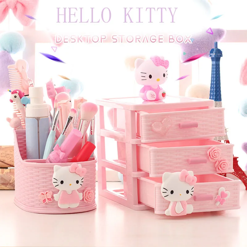 Sanrioed Hellokittys Pink Cosmetics Cartoon Cute Storage Box Finishing Skin Care Desktop Makeup Box Lipstick Shelf
Sanrioed Hellokittys Pink Cosmetics Cartoon Cute Storage Box Finishing Skin Care Desktop Makeup Box Lipstick Shelf