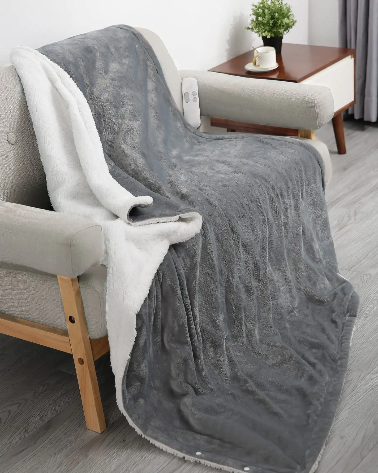 50" x 60" Electric Heated Blanket Flannel & Fast Heated Throw Blanket with 6 Heating Levels & 5 Auto-Off Timing Settings Machin
50" x 60" Electric Heated Blanket Flannel & Fast Heated Throw Blanket with 6 Heating Levels & 5 Auto-Off Timing Settings Machin
