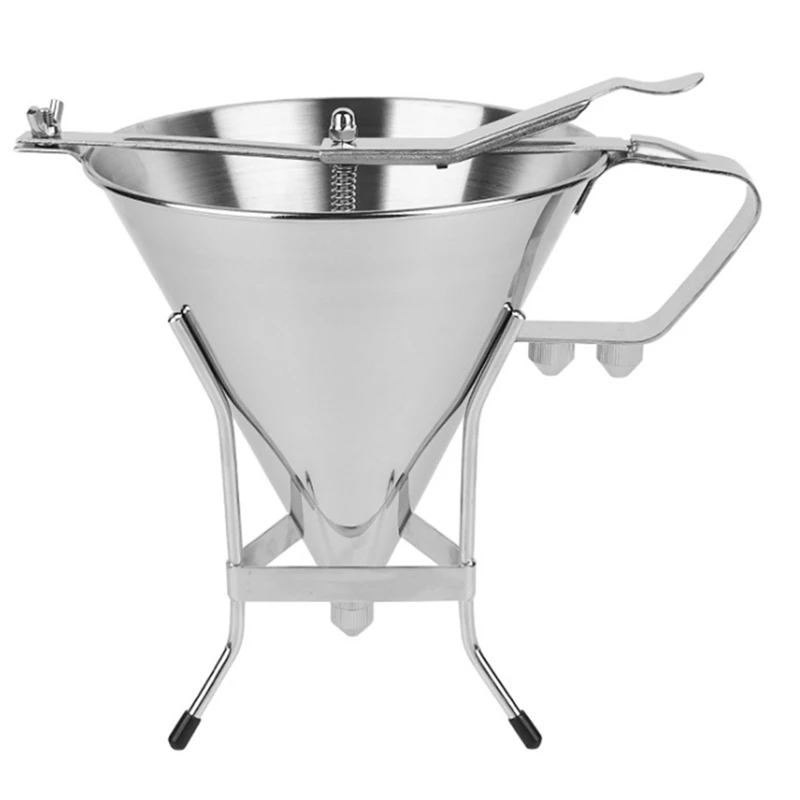 Stainless Steel Funnel Octopus Balls Tool with Rack, Adjusting Output Size, Baking Dispenser Cooking Kitchen Hopper Tool
Stainless Steel Funnel Octopus Balls Tool with Rack, Adjusting Output Size, Baking Dispenser Cooking Kitchen Hopper Tool