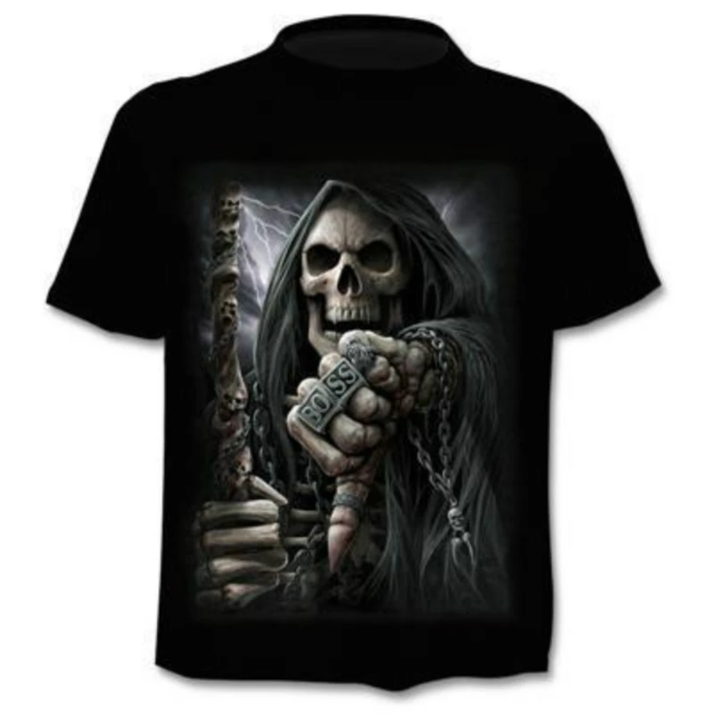 Punk Rock Skull Print T-shirt Men Unisex Vintage Skeleton T-shirt Summer Casual O-Neck Oversized Tshirt XXS-6XL
Punk Rock Skull Print T-shirt Men Unisex Vintage Skeleton T-shirt Summer Casual O-Neck Oversized Tshirt XXS-6XL