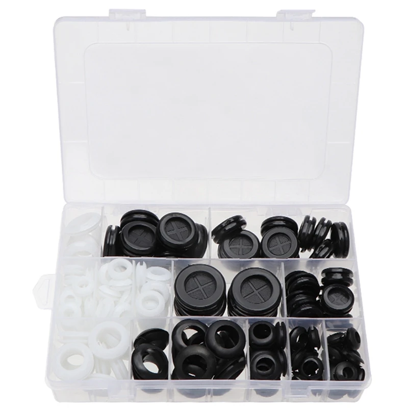 160Pcs Boxed Rubber Wire Protection Ring + Double-Sided Rubber Ring, Waterproof Wire Protection Sleeve, Protection Coil
160Pcs Boxed Rubber Wire Protection Ring + Double-Sided Rubber Ring, Waterproof Wire Protection Sleeve, Protection Coil
