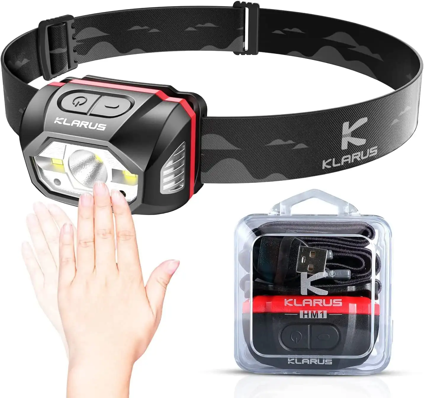 HM1 Rechargeable Headlamp Flashlight LED Lamp 440 Lumens 5 Modes Motion Sensor Light
HM1 Rechargeable Headlamp Flashlight LED Lamp 440 Lumens 5 Modes Motion Sensor Light