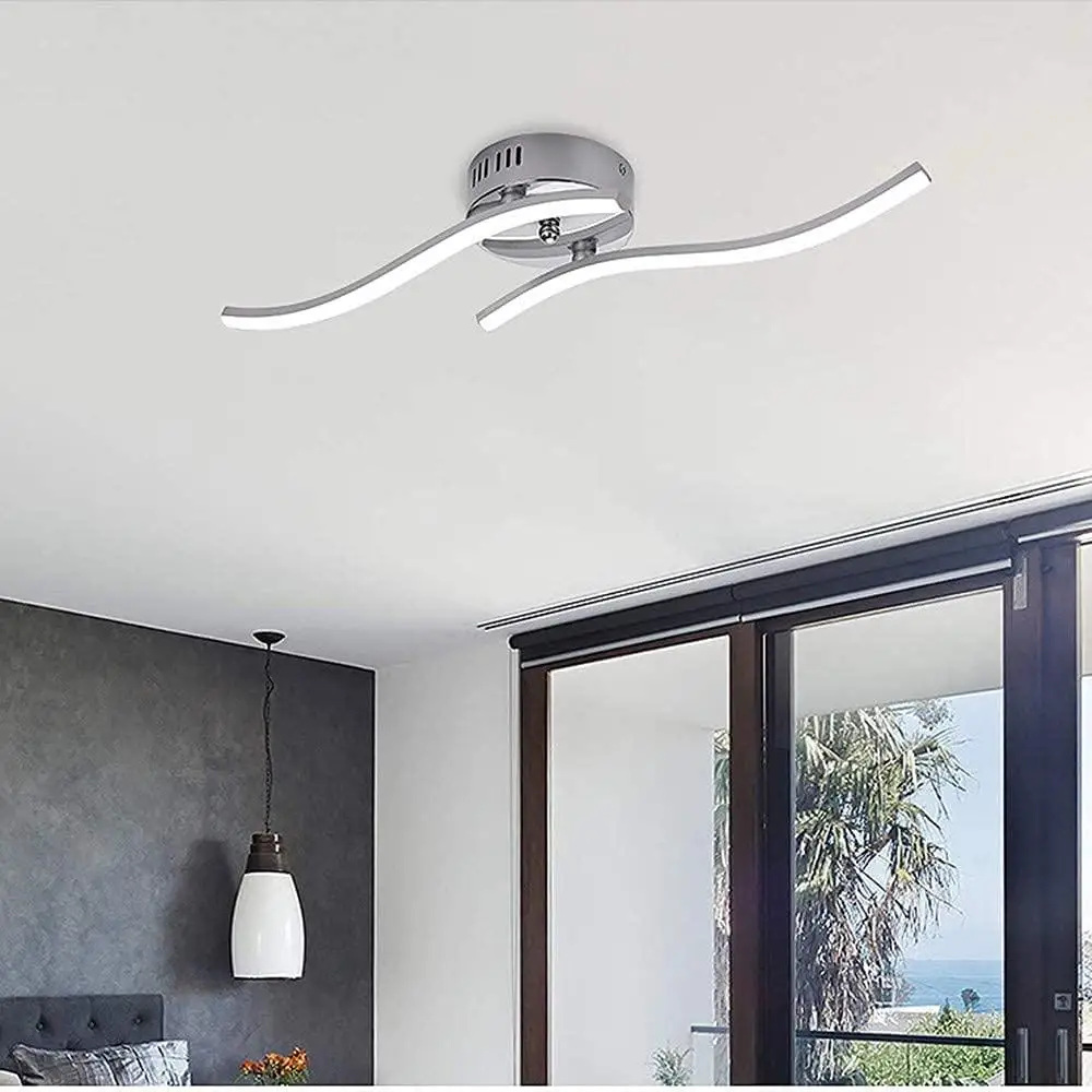 Led Modern Ceiling Light Living Room Bedroom Decoration Curved Design Lamp Dining Room Kitchen Home Lighting Fixture 220V
Led Modern Ceiling Light Living Room Bedroom Decoration Curved Design Lamp Dining Room Kitchen Home Lighting Fixture 220V