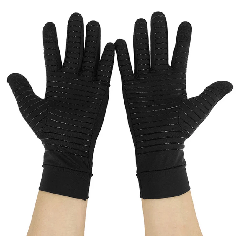 1 Pair Arthritis Compression Gloves Full Finger Elastic Copper Joint Arthritic Pain Relief Full Hand Warming for Winter Unisex
1 Pair Arthritis Compression Gloves Full Finger Elastic Copper Joint Arthritic Pain Relief Full Hand Warming for Winter Unisex