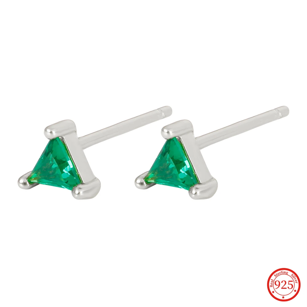 100% Real 925 Sterling Silver Triangle Crystal Zircon Stud Earrings for Mens Women Tiny Minimalist Studs Ear Jewelry
100% Real 925 Sterling Silver Triangle Crystal Zircon Stud Earrings for Mens Women Tiny Minimalist Studs Ear Jewelry