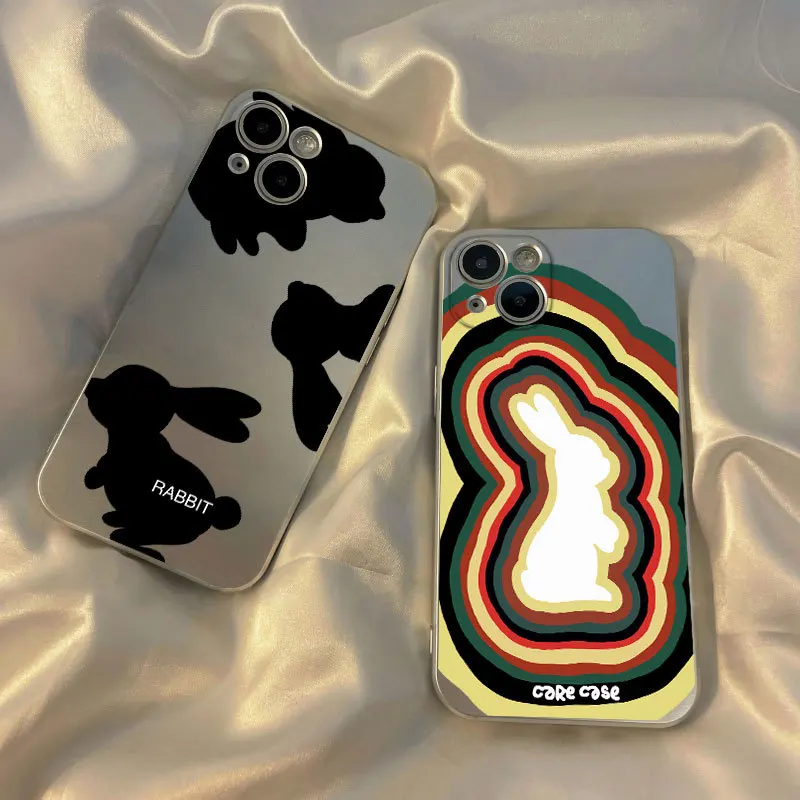 Silver Plated Bunny Rabbit Cool Phone Cases for IPhone 6 7 8 12 13 14 Pro Max X XS XR SE2 Iphone 11 Case Cute Animals INS Y2K
Silver Plated Bunny Rabbit Cool Phone Cases for IPhone 6 7 8 12 13 14 Pro Max X XS XR SE2 Iphone 11 Case Cute Animals INS Y2K