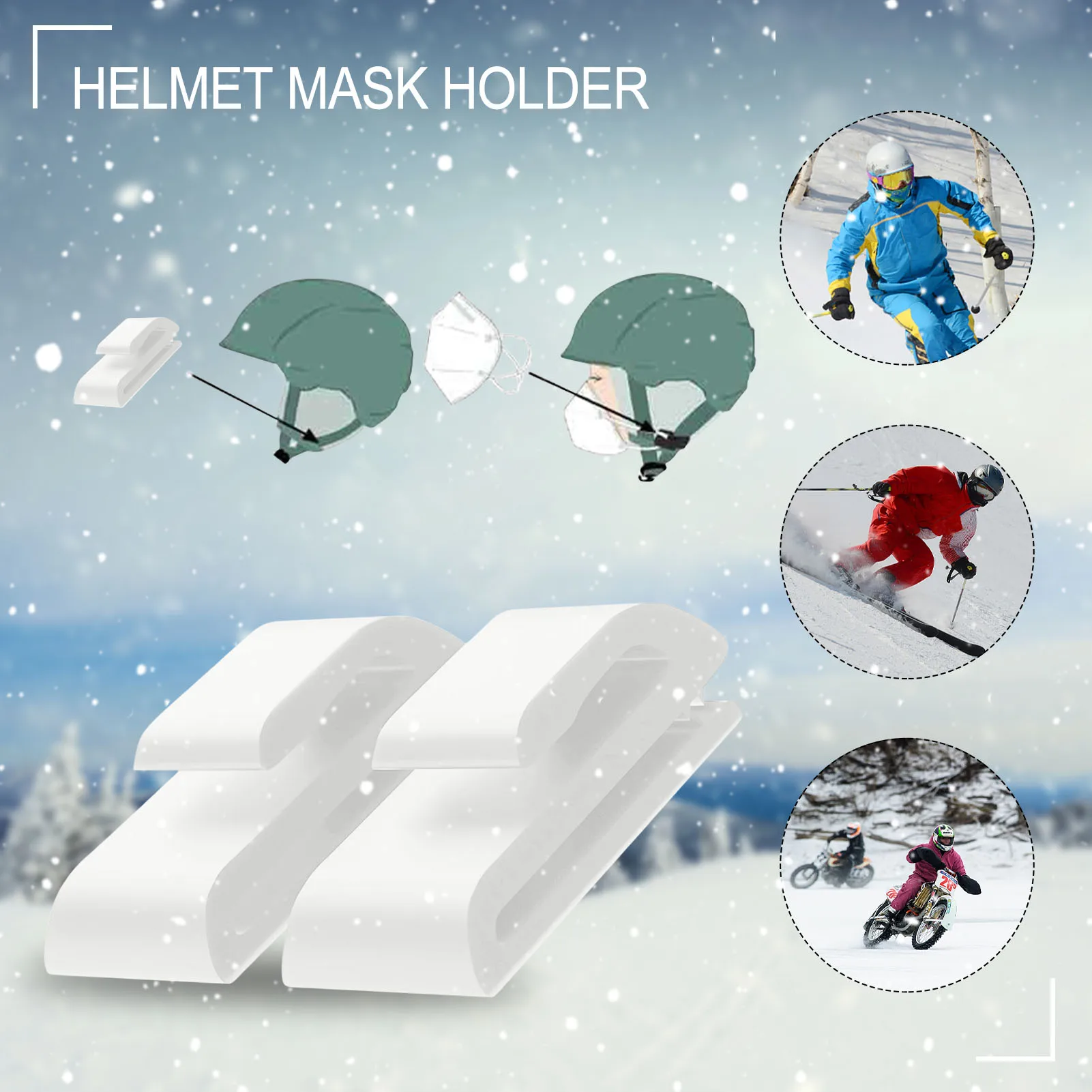 Mask Holder Ski Helmet Black Ingeniously Easy Mounting On Helmet Strap Ski Helmet Masks Holder 1 Pair Mask Accessories
Mask Holder Ski Helmet Black Ingeniously Easy Mounting On Helmet Strap Ski Helmet Masks Holder 1 Pair Mask Accessories