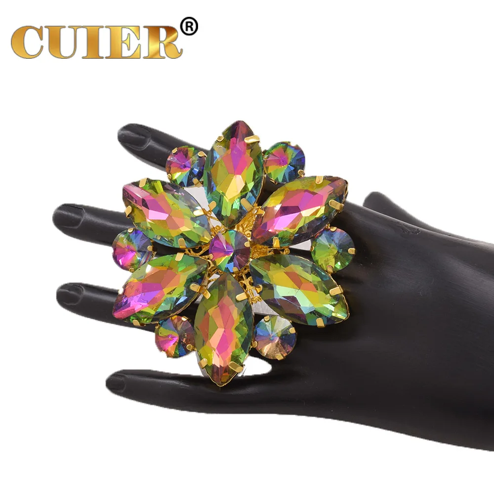 CUIER 8cm Luxury Huge size Glass Strass Fashion Women Rings Jewelry Luxurious Gemstone Crystal Rings for wedding Stage show
CUIER 8cm Luxury Huge size Glass Strass Fashion Women Rings Jewelry Luxurious Gemstone Crystal Rings for wedding Stage show