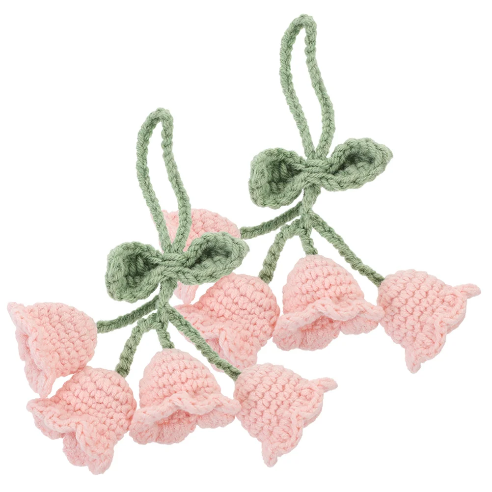 2 Pcs Car Decor Crochet Decorations Bag Key Chain Flower Hanging Mirror Accessories Knitted Pendant Yarn Flowers
2 Pcs Car Decor Crochet Decorations Bag Key Chain Flower Hanging Mirror Accessories Knitted Pendant Yarn Flowers