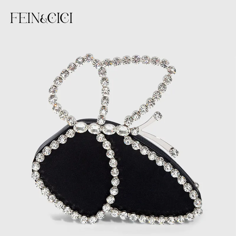 Designer Rhinestones butterfly Evening clutch Crystal top handle frame Bag beaded Dinner Party Wedding Purse tote handbag
Designer Rhinestones butterfly Evening clutch Crystal top handle frame Bag beaded Dinner Party Wedding Purse tote handbag