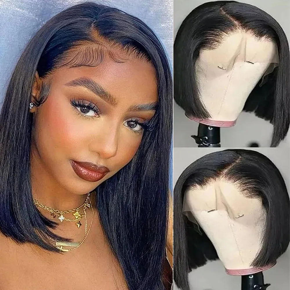 Short Straight Bob Wig Lace Front Human Hair Wigs for Women Pre Plucked 13x4 Transparent Frontal Wig Human Hair Natural Hair Wig
Short Straight Bob Wig Lace Front Human Hair Wigs for Women Pre Plucked 13x4 Transparent Frontal Wig Human Hair Natural Hair Wig