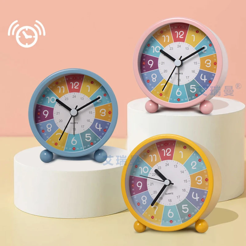 Metal Cartoon Alarm Clock Early Childhood Education Desk Clock Bedroom Desktop Learn Silent Luminous Quartz Clock With Backlight
Metal Cartoon Alarm Clock Early Childhood Education Desk Clock Bedroom Desktop Learn Silent Luminous Quartz Clock With Backlight