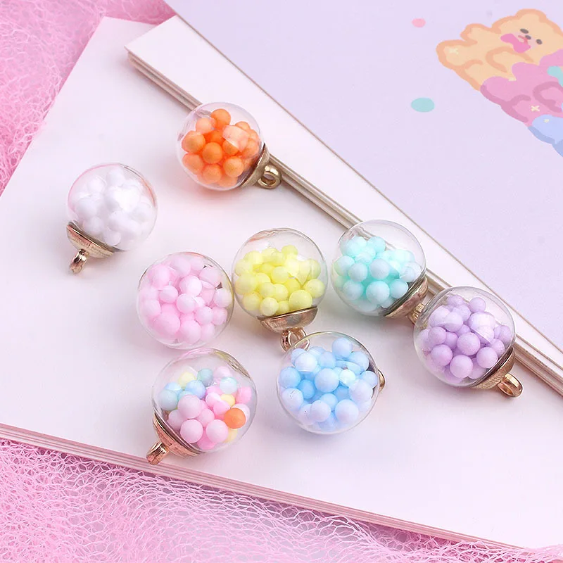 20PCS 16mm Glass Ball Charms Colorful Foam Ballon In Ball Charms Pendants Drop for Necklace Earrings Jewelry Making Diy Supplies
20PCS 16mm Glass Ball Charms Colorful Foam Ballon In Ball Charms Pendants Drop for Necklace Earrings Jewelry Making Diy Supplies