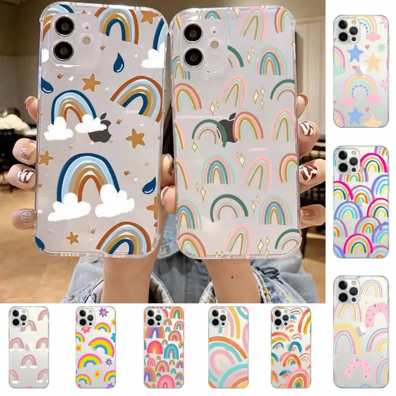 Color Rainbow Phone Case For iPhone 14 13 12 11 Pro Max Mini X Xs XR 6 7 8 Plus SE 2020 Transparent Case
Color Rainbow Phone Case For iPhone 14 13 12 11 Pro Max Mini X Xs XR 6 7 8 Plus SE 2020 Transparent Case
