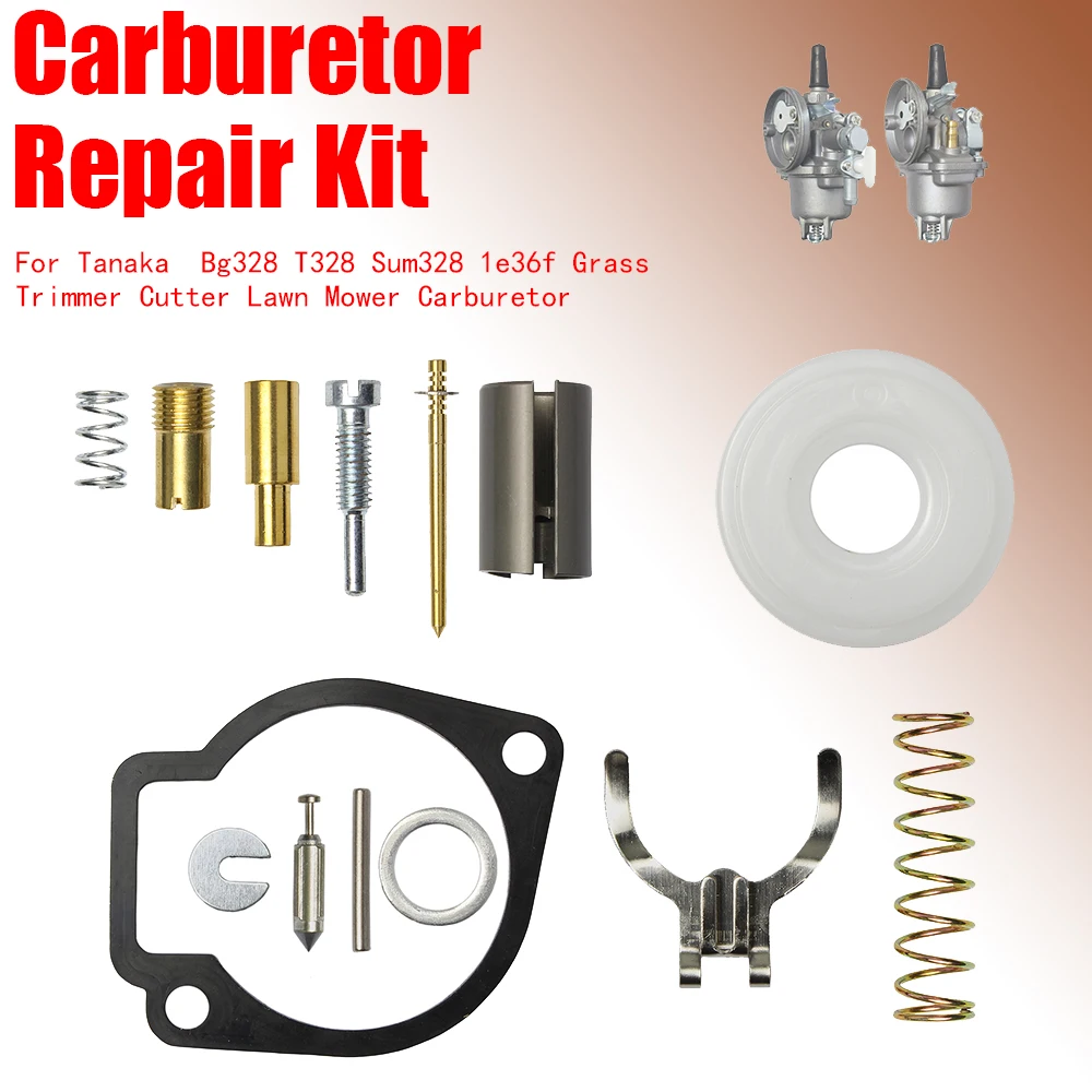 Carburetor Repair Kit For Tanaka Bg328 T328 Sum328 1e36f Grass Trimmer Cutter Lawn Mower
Carburetor Repair Kit For Tanaka Bg328 T328 Sum328 1e36f Grass Trimmer Cutter Lawn Mower
