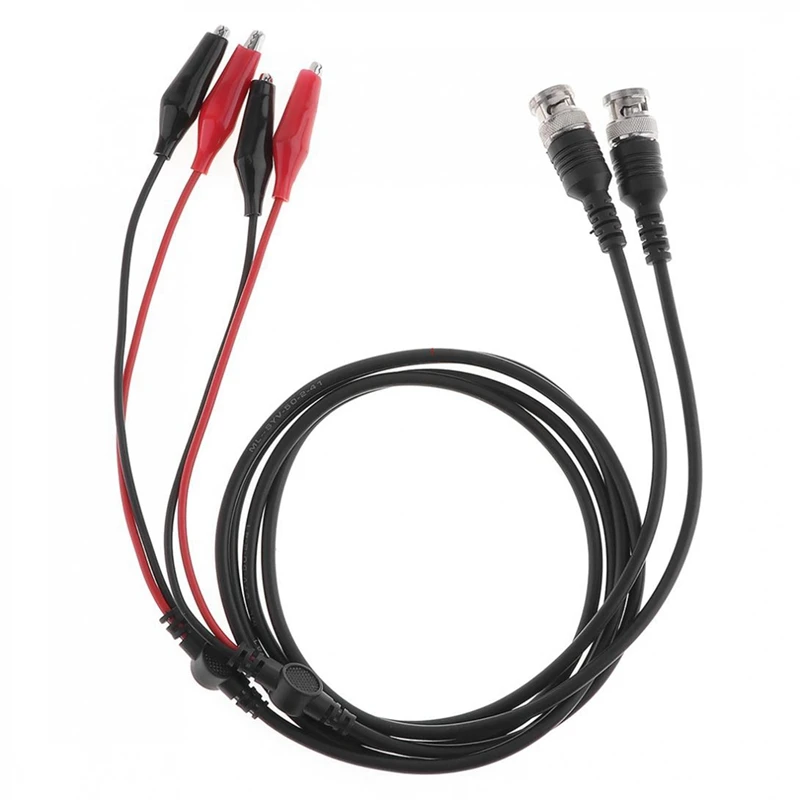 2Pcs BNC Q9 Male Plug To 35Mm Dual Alligator Clip Oscilloscope Test Probe Lead Cable Oscilloscope Measurement Accessory
2Pcs BNC Q9 Male Plug To 35Mm Dual Alligator Clip Oscilloscope Test Probe Lead Cable Oscilloscope Measurement Accessory