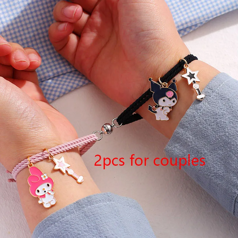 2pcs Elastic Rope Paired Bracelet Magnetic Couple Charms Pendant Bracelet Friendship Fashion Jewelry Accessories Couple's gift
2pcs Elastic Rope Paired Bracelet Magnetic Couple Charms Pendant Bracelet Friendship Fashion Jewelry Accessories Couple's gift