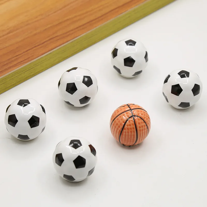 Basketball Football Cartoon Cabinet Door knob Wardrobe Ball kitchen Drawer cabinet Ceramic knobs Handles for furniture
Basketball Football Cartoon Cabinet Door knob Wardrobe Ball kitchen Drawer cabinet Ceramic knobs Handles for furniture