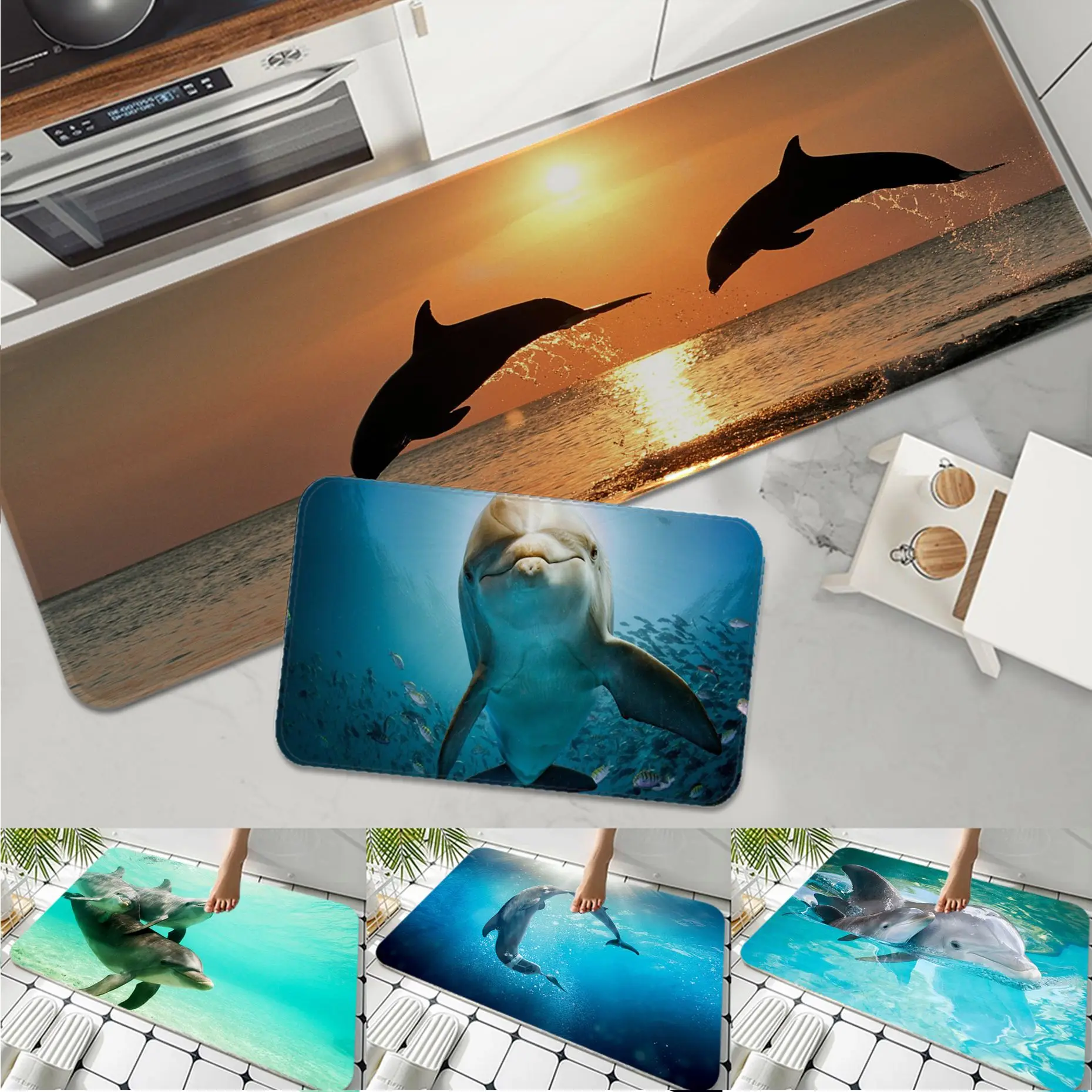 Dolphins Printed Flannel Floor Mat Bathroom Decor Carpet Non-Slip For Living Room Kitchen welcome Doormat
Dolphins Printed Flannel Floor Mat Bathroom Decor Carpet Non-Slip For Living Room Kitchen welcome Doormat