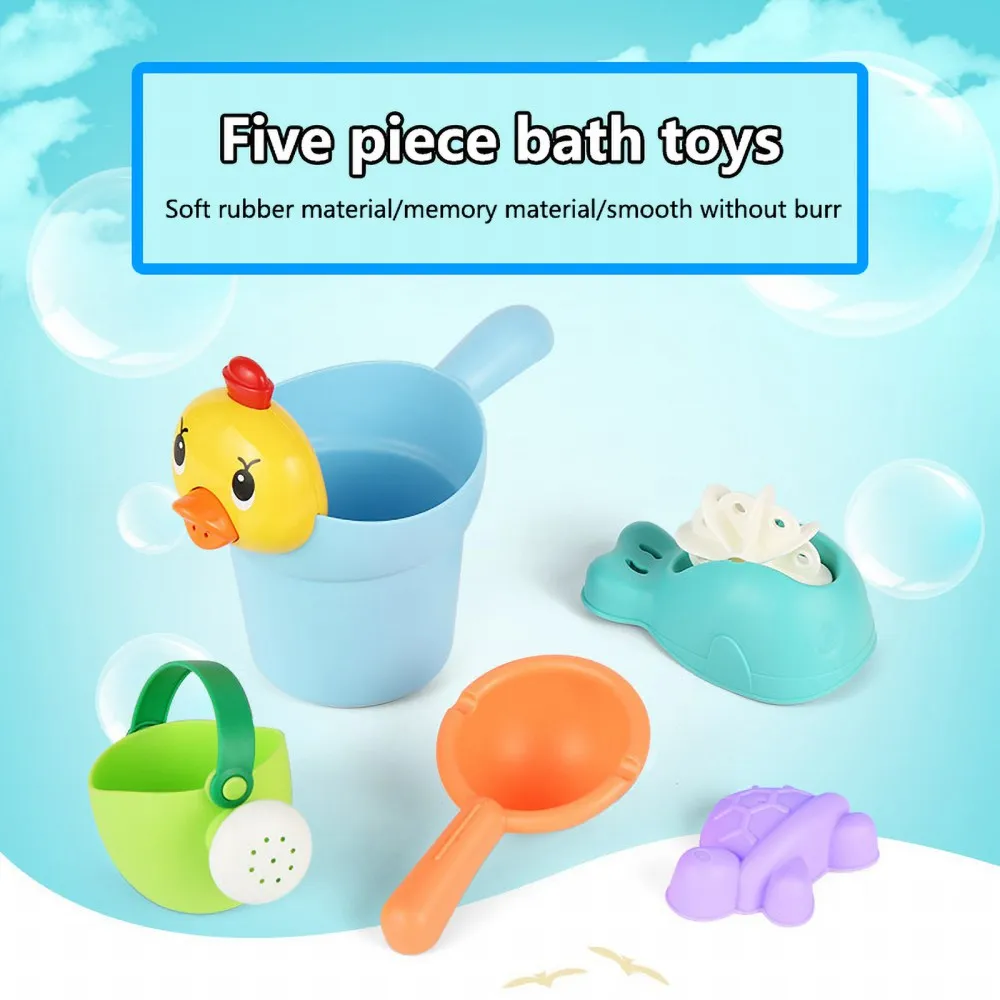 5Pcs/Set Baby Bath Toys Play Water Games Chick Shampoo Cup Wash Play Toy Water Spoon Funny Gift
5Pcs/Set Baby Bath Toys Play Water Games Chick Shampoo Cup Wash Play Toy Water Spoon Funny Gift