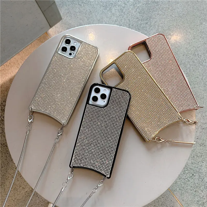 Sparkle Glitter Strap Cord Chain Phone Necklace Lanyard Phone Case Carry Cover Hang For iPhone 12 11 Pro XS Max XR X 7 8 Plus 12
Sparkle Glitter Strap Cord Chain Phone Necklace Lanyard Phone Case Carry Cover Hang For iPhone 12 11 Pro XS Max XR X 7 8 Plus 12