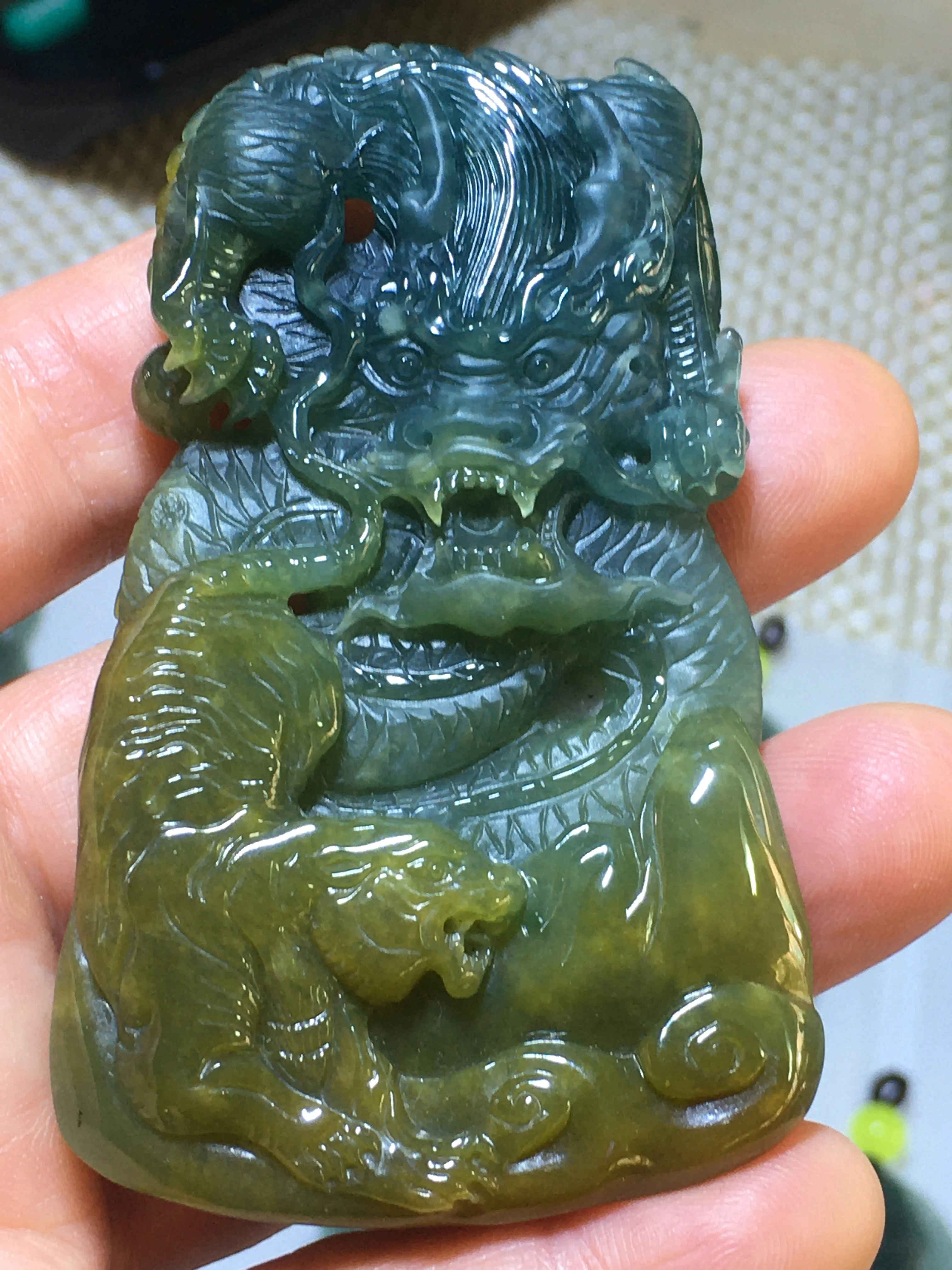 Natural A Myanmar jade handcarved dragon jade tiger green jade pendant jade necklace pendants jewelry jade necklaces
Natural A Myanmar jade handcarved dragon jade tiger green jade pendant jade necklace pendants jewelry jade necklaces