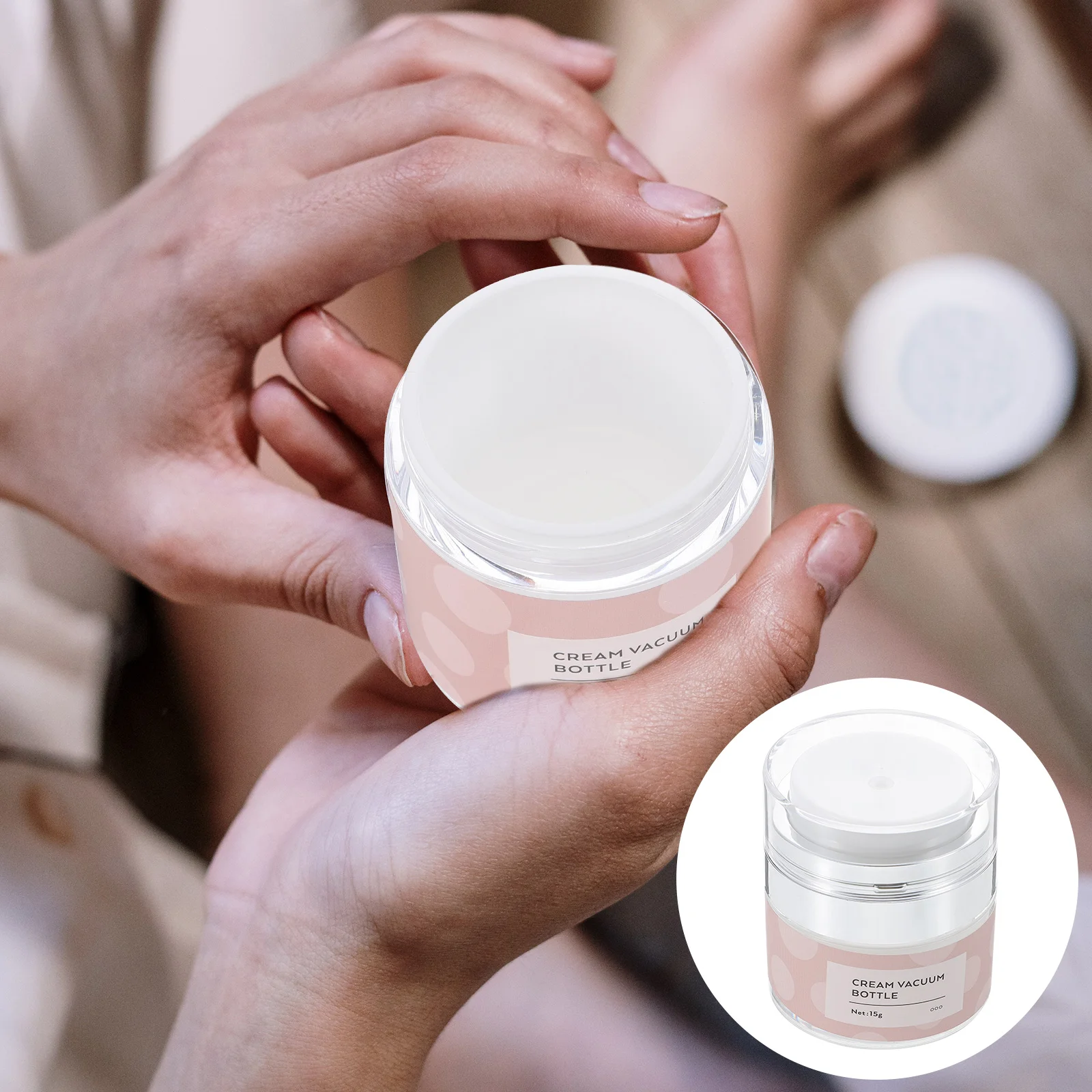 Pump Airless Cream Jar Bottle Containerrefillable Vacuum Jars Empty Bottles Lotion Travel Containers Face Makeuplid Samplepot
Pump Airless Cream Jar Bottle Containerrefillable Vacuum Jars Empty Bottles Lotion Travel Containers Face Makeuplid Samplepot