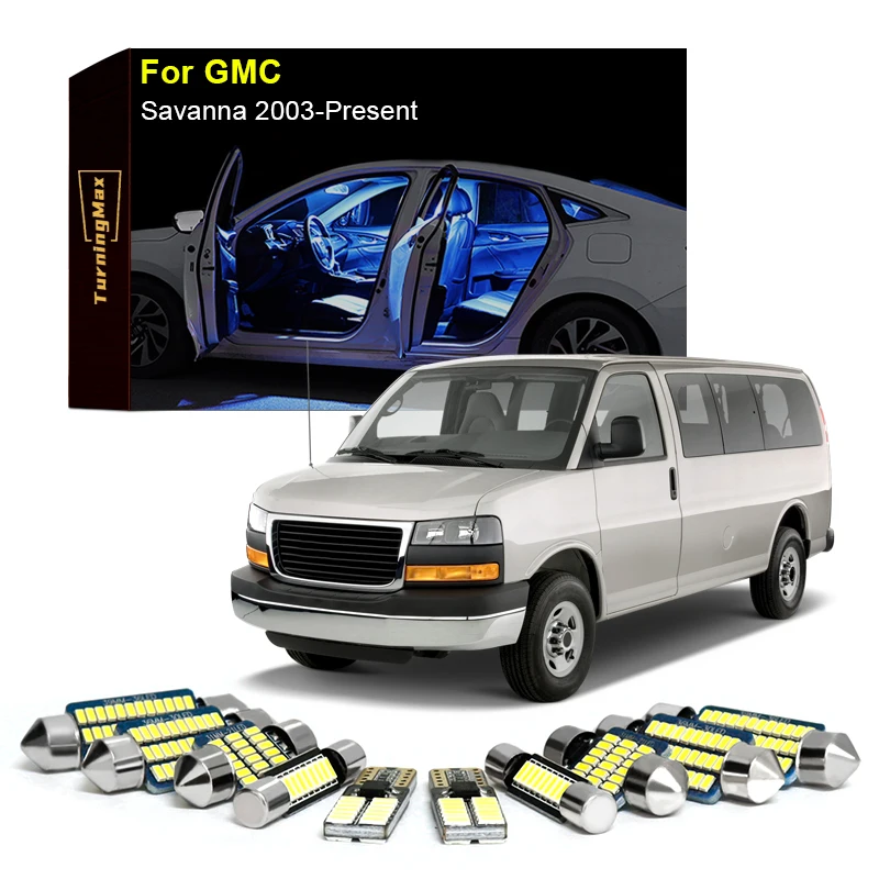 Canbus Interior Lighting LED Bulb Kit Package For GMC Savanna 2003-Now Dome Map Reading Trunk Lights Indoor Lamp Car Accessories
Canbus Interior Lighting LED Bulb Kit Package For GMC Savanna 2003-Now Dome Map Reading Trunk Lights Indoor Lamp Car Accessories