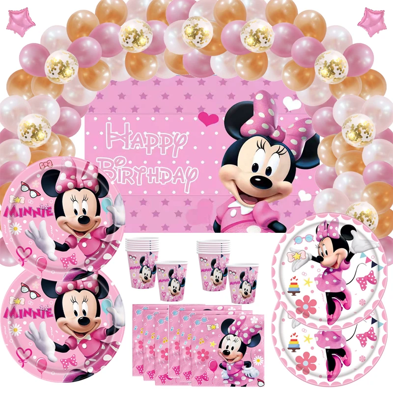 Minnie Mouse Girls Favors Party Supplies Disposable Tableware Paper Plate Napkin Tablecloth Gender Reveal Birthday Decoration
Minnie Mouse Girls Favors Party Supplies Disposable Tableware Paper Plate Napkin Tablecloth Gender Reveal Birthday Decoration