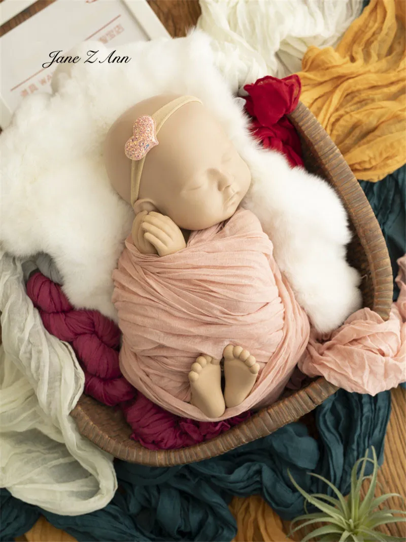 Solid color pleated cotton linen scarf natural comfortable newborn baby wrap cloth photo background decoration
Solid color pleated cotton linen scarf natural comfortable newborn baby wrap cloth photo background decoration