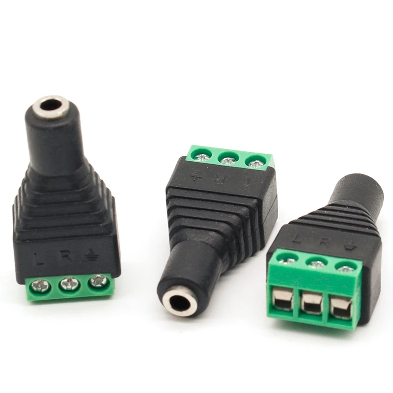 3pcs Connector Jack 3.5mm Video AV Balun 3.5mm stereo female to AV Screw Terminal Stereo jack 3.5 mm female 3 pin Terminal Block
3pcs Connector Jack 3.5mm Video AV Balun 3.5mm stereo female to AV Screw Terminal Stereo jack 3.5 mm female 3 pin Terminal Block
