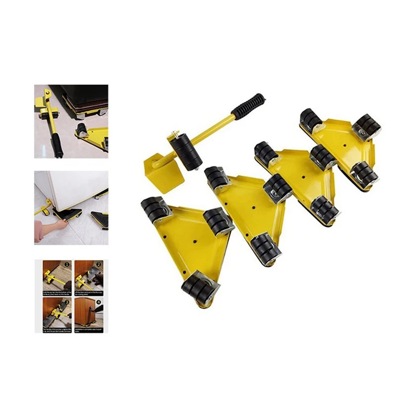5Pcs/Set Heavy Duty Furniture Lifter Furniture Mover Triangle Moving Sliders Up To 400KG Wheel Trolley
5Pcs/Set Heavy Duty Furniture Lifter Furniture Mover Triangle Moving Sliders Up To 400KG Wheel Trolley