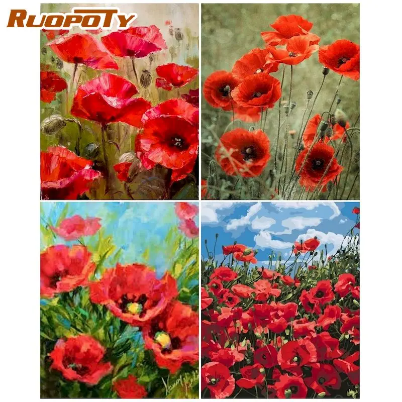RUOPOTY DIY Painting By Number Flowers Pictures By Numbers Red flower Kits Drawing On Canvas Hand Painted Paintings Art Gift Hom
RUOPOTY DIY Painting By Number Flowers Pictures By Numbers Red flower Kits Drawing On Canvas Hand Painted Paintings Art Gift Hom