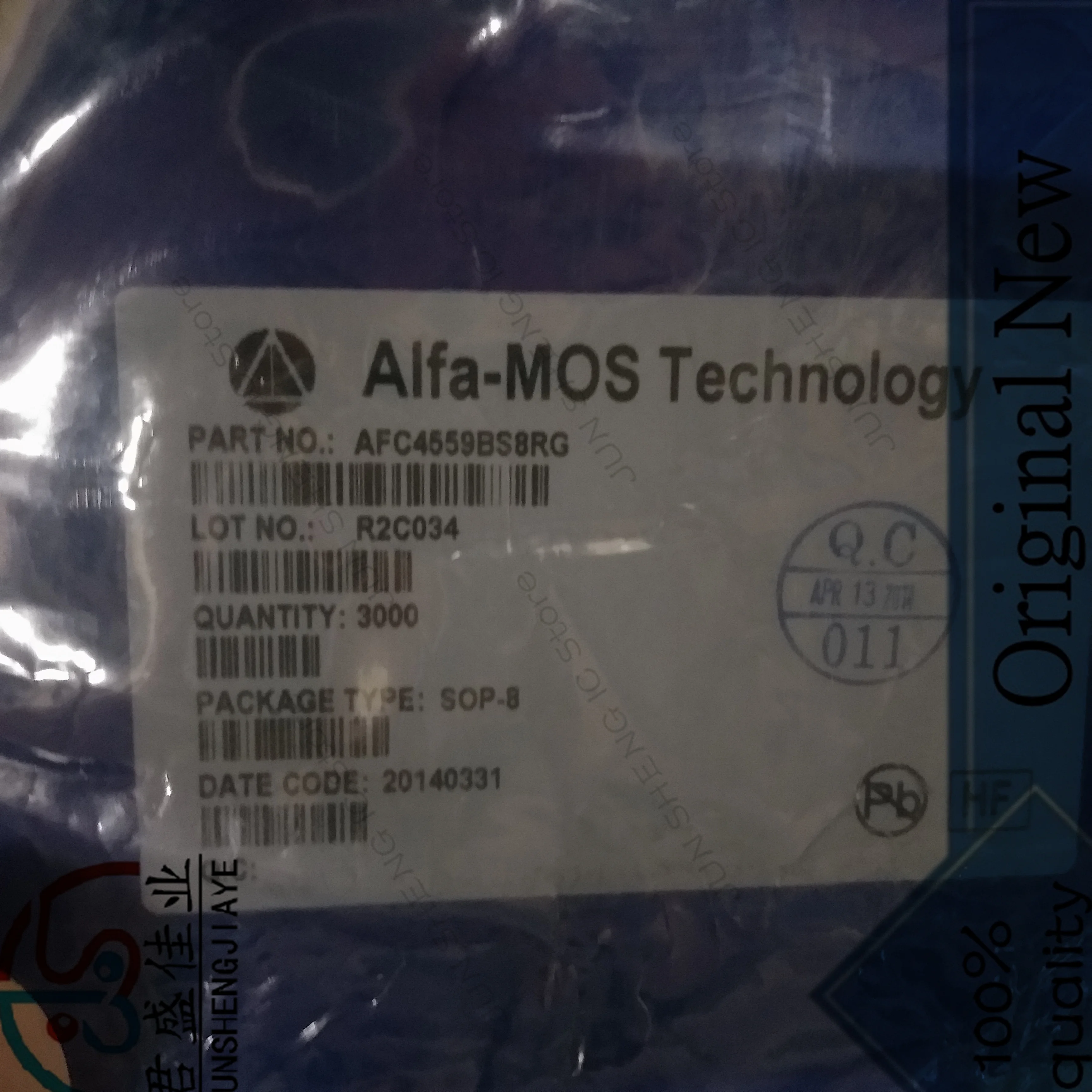 

JUN SHENG IC Store/10 шт./лот 100% Новый оригинальный AFC4559BS8RG оригинальная пятна ALFA-MOS от производителя SOP-8 packag