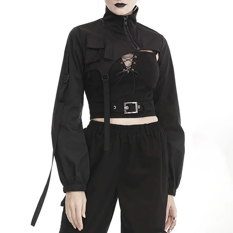 Rosetic Goth Fashion Women Retro Shawl Long Sleeve Round Neck Patchwork Short Gothic Style Sexy Ladies Dress For Autumn 2023
Rosetic Goth Fashion Women Retro Shawl Long Sleeve Round Neck Patchwork Short Gothic Style Sexy Ladies Dress For Autumn 2023