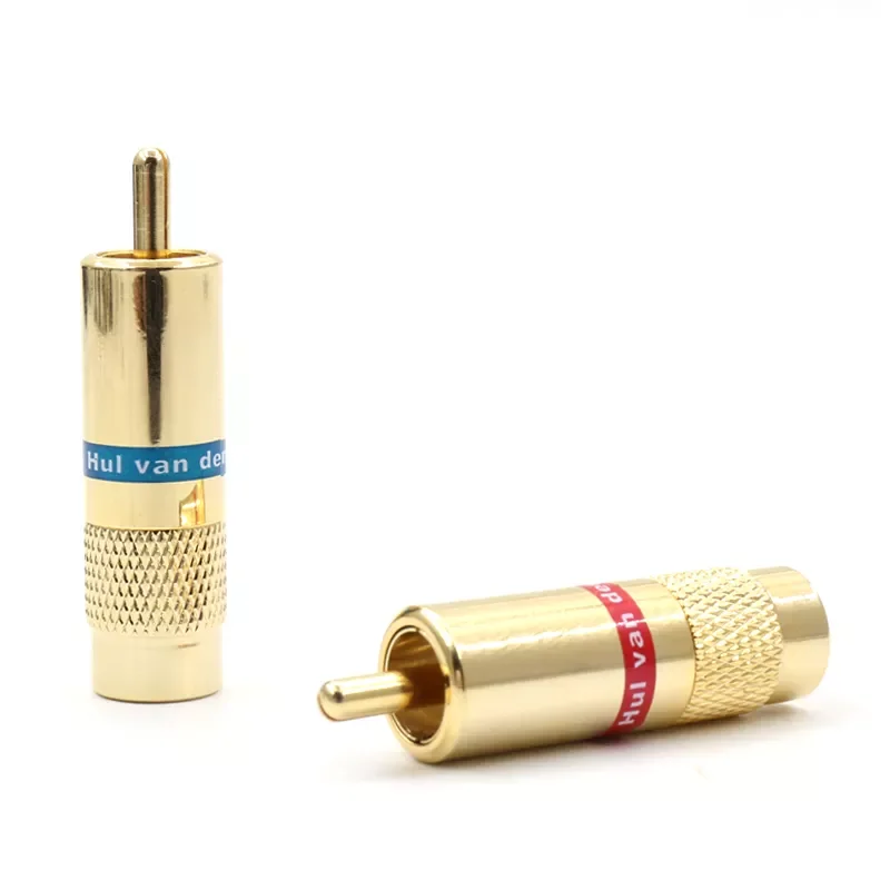 NEW2023 4pcs 24K Gold Plated Van den Hul C-8.4 RCA Plugs Audio RCA jack For diy VDH RCA cable
NEW2023 4pcs 24K Gold Plated Van den Hul C-8.4 RCA Plugs Audio RCA jack For diy VDH RCA cable