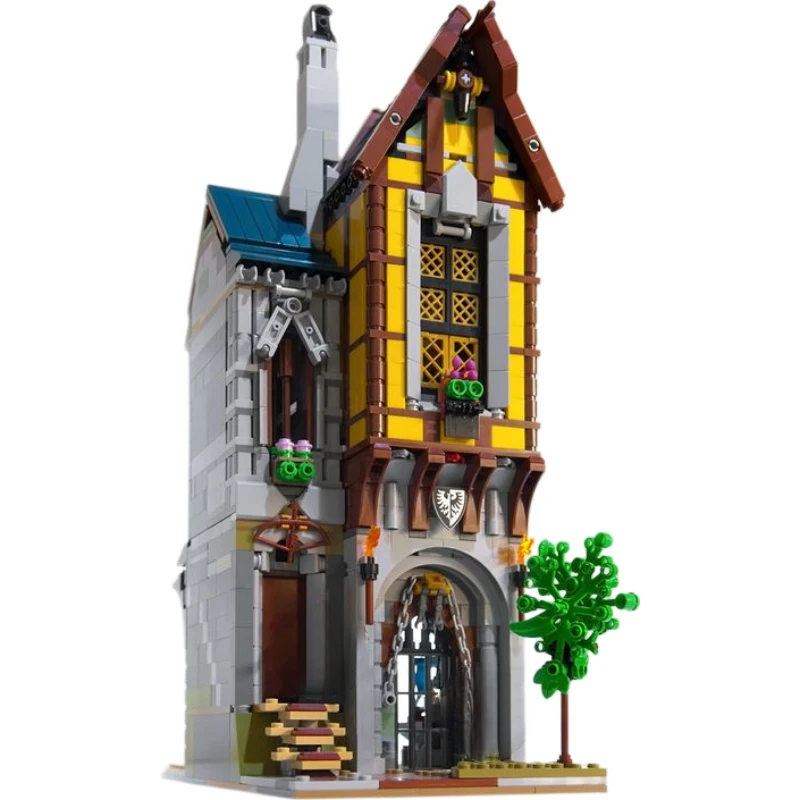 1282 шт. строительные блоки MOC, Европейский средневековый уличный вид, смитый дом, творческие идеи «сделай сам», ретро детская игрушка, подарок на день рождения, строительные блоки
1282 шт. строительные блоки MOC, Европейский средневековый уличный вид, смитый дом, творческие идеи «сделай сам», ретро детская игрушка, подарок на день рождения, строительные блоки
