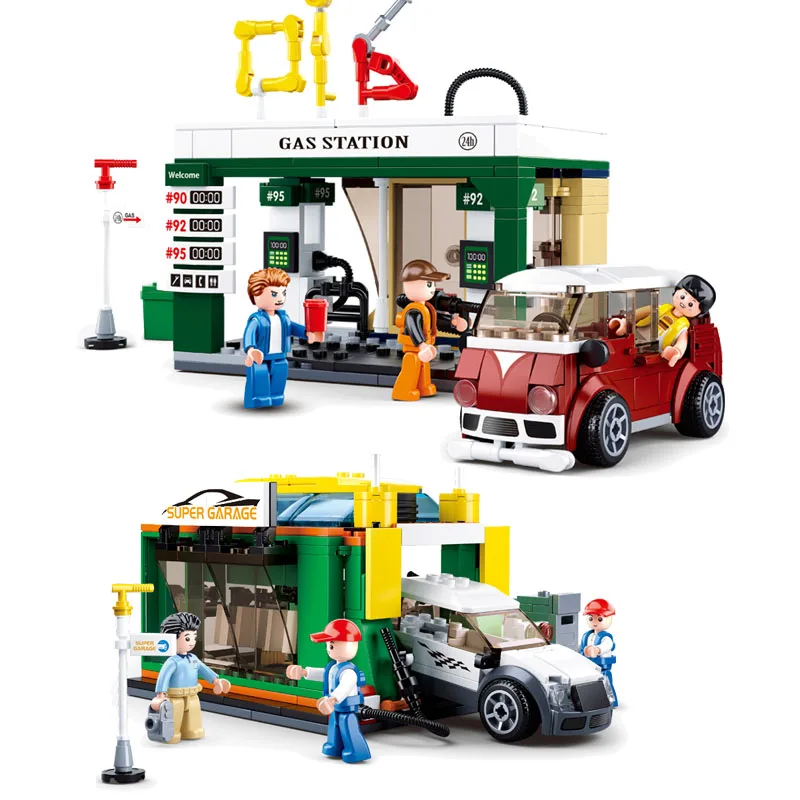 SLUBAN City Building Blocks Auto Sales Repair Center Car Truck tanker Vehicle MOC Figures Bricks Classic Model Toys for Kid
SLUBAN City Building Blocks Auto Sales Repair Center Car Truck tanker Vehicle MOC Figures Bricks Classic Model Toys for Kid