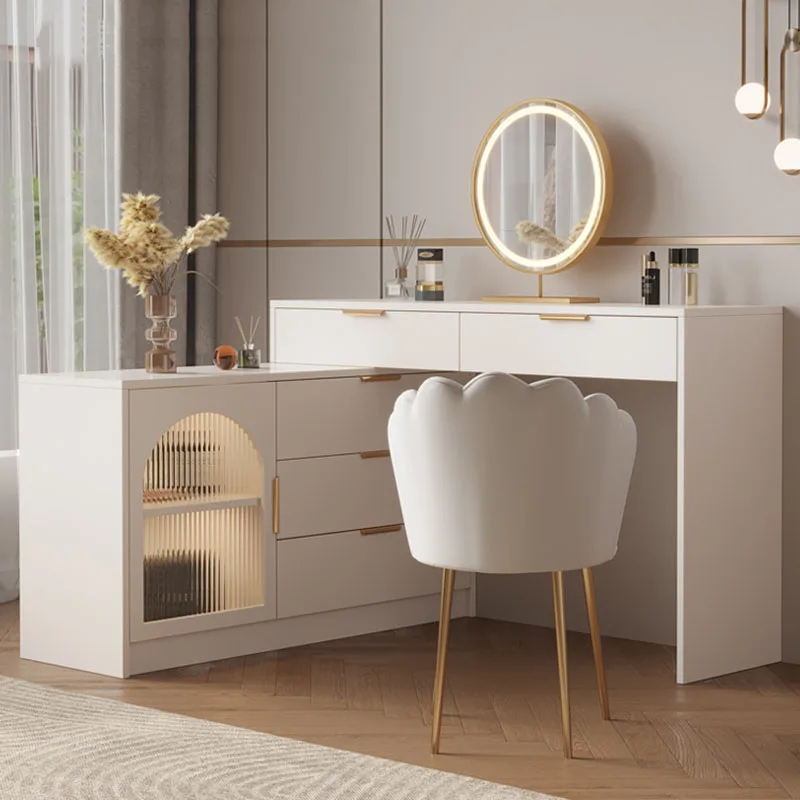 Luxury Nordic Dressing Table Drawer Girl Bedroom Multifunctional Dressing Table Cabinet Fashion Nordic Tocador Furniture Makeup
Luxury Nordic Dressing Table Drawer Girl Bedroom Multifunctional Dressing Table Cabinet Fashion Nordic Tocador Furniture Makeup