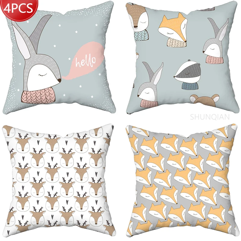 Cartoon fox girl Pillow Slips With Zipper Bedroom Home Office Decorative Pillow Sofa Pillowcase Cushions Pillow Cover 
Cartoon fox girl Pillow Slips With Zipper Bedroom Home Office Decorative Pillow Sofa Pillowcase Cushions Pillow Cover