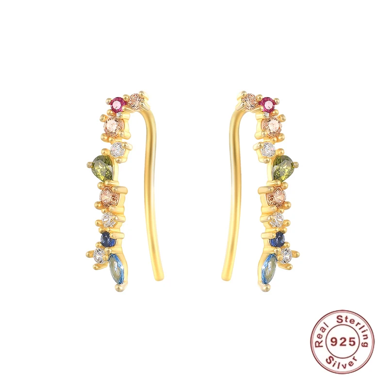 S925 Silver Exquisite Zircon Colorful Fashion Queen Personality Ear Clip Earrings Ladies Fashion Jewelry Trend Same Earring Gift
S925 Silver Exquisite Zircon Colorful Fashion Queen Personality Ear Clip Earrings Ladies Fashion Jewelry Trend Same Earring Gift