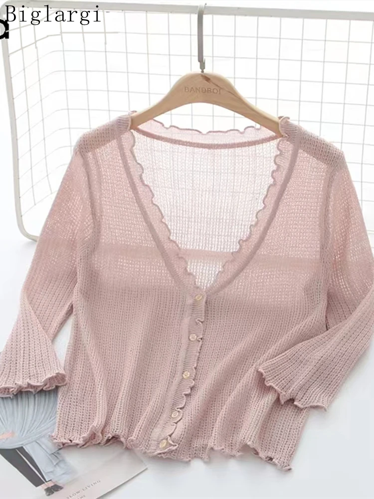 Summer Women Hollowed Out Sexy Knitting Sunscreen Shirt Ladies Shirts Korean 2022 New Woman Office Air Conditioner Cardigan Tops
Summer Women Hollowed Out Sexy Knitting Sunscreen Shirt Ladies Shirts Korean 2022 New Woman Office Air Conditioner Cardigan Tops