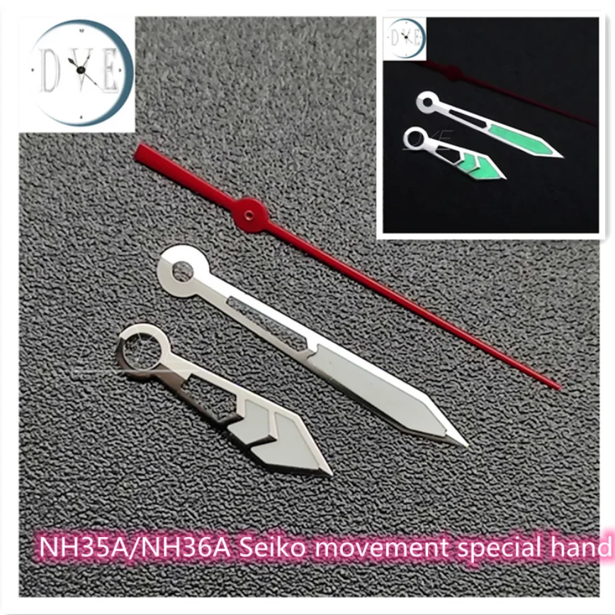 Watch Hand 15mm Red Second Hand Skeleton Hand Strong Green Luminous Dial Suitable for NH35/4R36 Movement Watch Accessories
Watch Hand 15mm Red Second Hand Skeleton Hand Strong Green Luminous Dial Suitable for NH35/4R36 Movement Watch Accessories