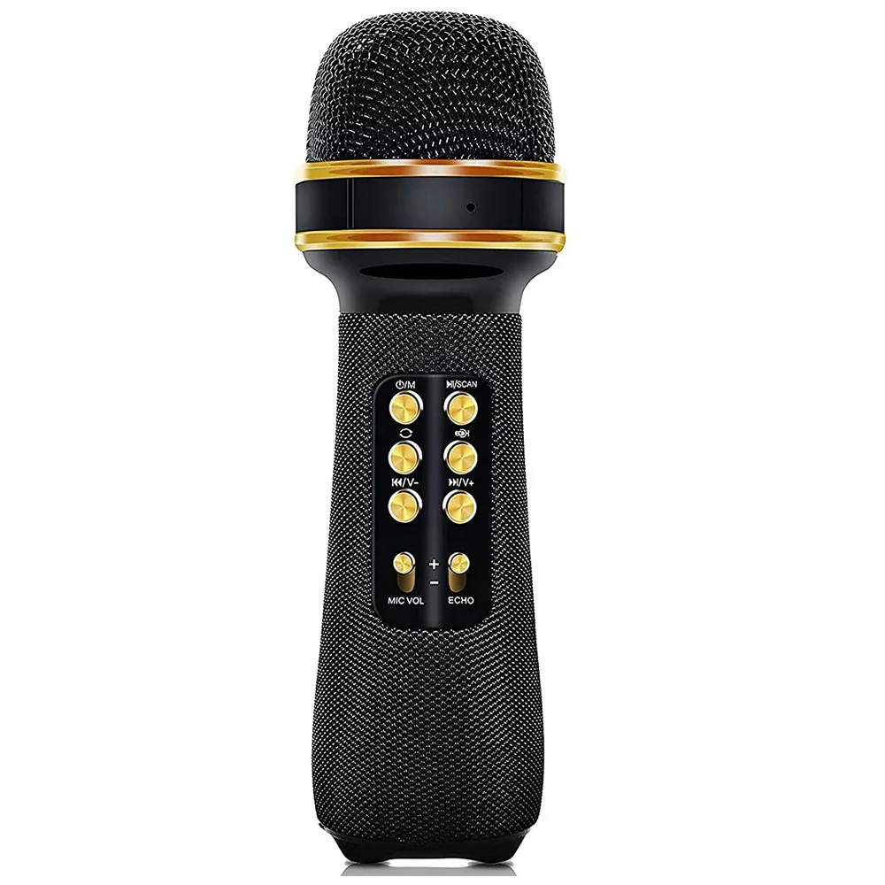 Wireless Bluetooth Karaoke Microphone, 7-in-1 Portable Handheld Karaoke Microphone Mic Speaker Home Party for All Smartphones
Wireless Bluetooth Karaoke Microphone, 7-in-1 Portable Handheld Karaoke Microphone Mic Speaker Home Party for All Smartphones