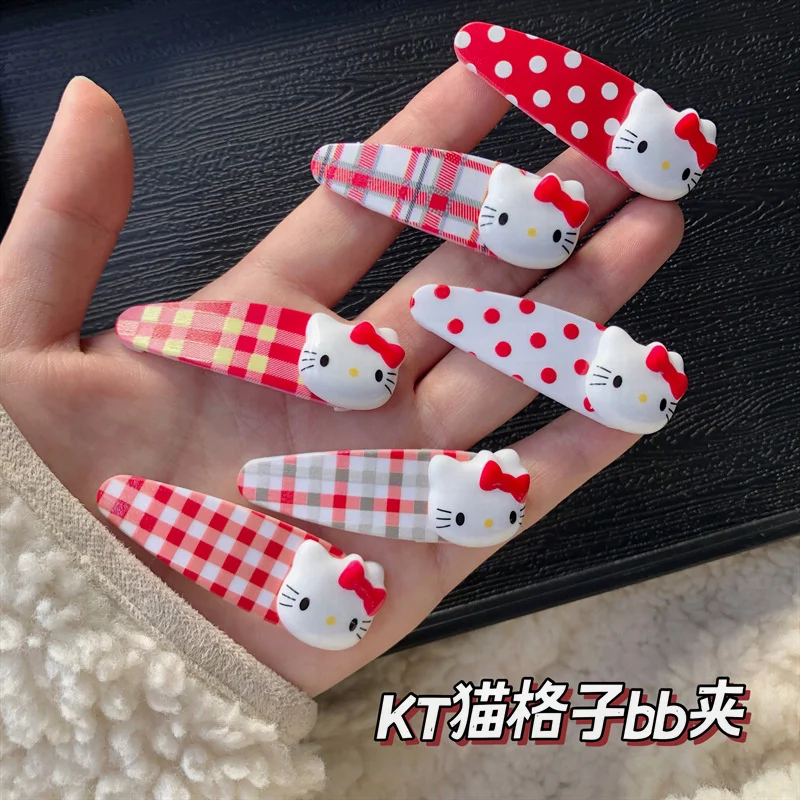 New Sanrio Ins Cute Student Korean Version of Hello Kitty BB Clip Red Polka Dot Plaid Hairpin Girl Heart Hair Accessories
New Sanrio Ins Cute Student Korean Version of Hello Kitty BB Clip Red Polka Dot Plaid Hairpin Girl Heart Hair Accessories