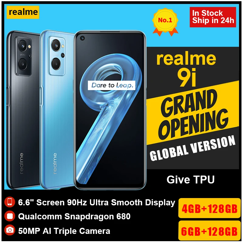 Смартфон realme 9i мобильный телефон Snapdragon 680 восемь ядер 6,6 дюйма 33 Вт Дротика зарядка камера 50 МП сотовый телефон аккумулятор 5000 мАч
Смартфон realme 9i мобильный телефон Snapdragon 680 восемь ядер 6,6 дюйма 33 Вт Дротика зарядка камера 50 МП сотовый телефон аккумулятор 5000 мАч