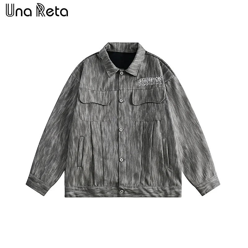 Una Reta High Quality Embroidery Jackets Men New Retro Hip Hop Coat Streetwear Casual Single Breasted Couples PU Leather Jacket
Una Reta High Quality Embroidery Jackets Men New Retro Hip Hop Coat Streetwear Casual Single Breasted Couples PU Leather Jacket