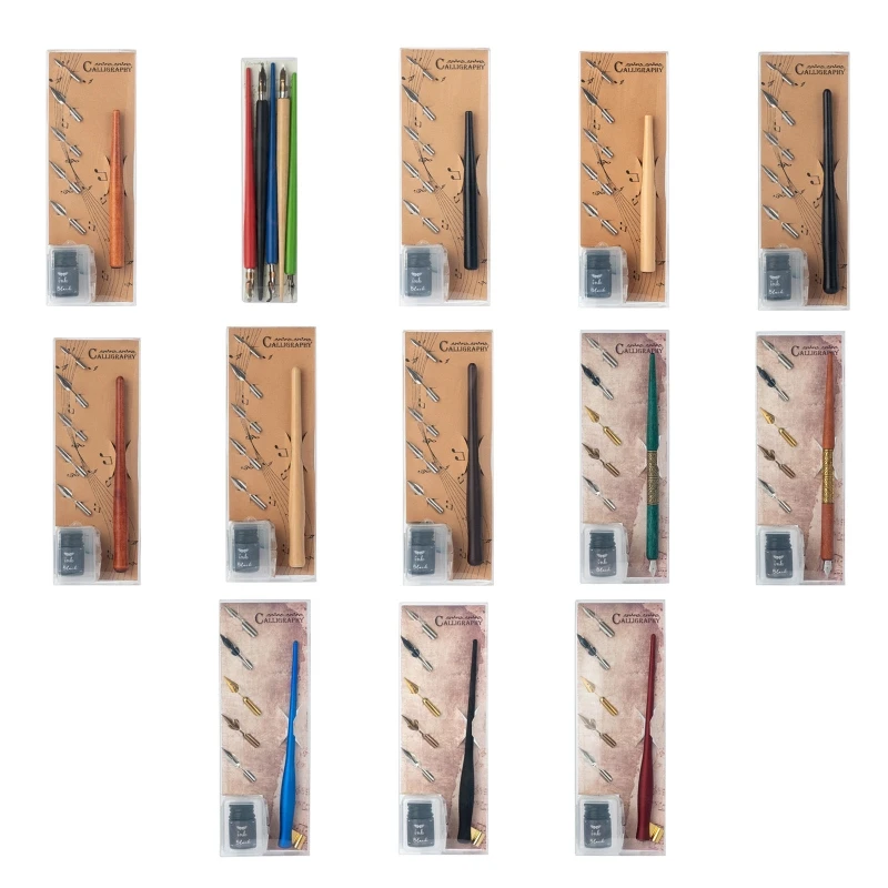Wooden Calligraphy Pen Kit Adjustable Metal Flange for Beginner Artist Drawing
Wooden Calligraphy Pen Kit Adjustable Metal Flange for Beginner Artist Drawing