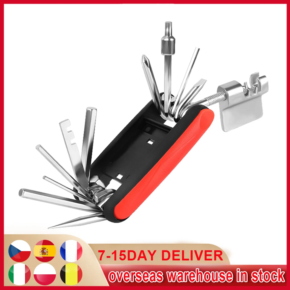 Multitool 17 In1 Bicycle Repairing Set Bike Repair Tool Kit Wrench Screwdriver Chain Hex Spoke Mountain Cycling Bike Accessories
Multitool 17 In1 Bicycle Repairing Set Bike Repair Tool Kit Wrench Screwdriver Chain Hex Spoke Mountain Cycling Bike Accessories